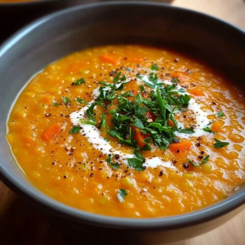 Carrot lentil soup - best dinner option - 5 cups