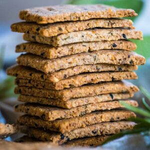 Flax seeds crackers - baked - 200gm