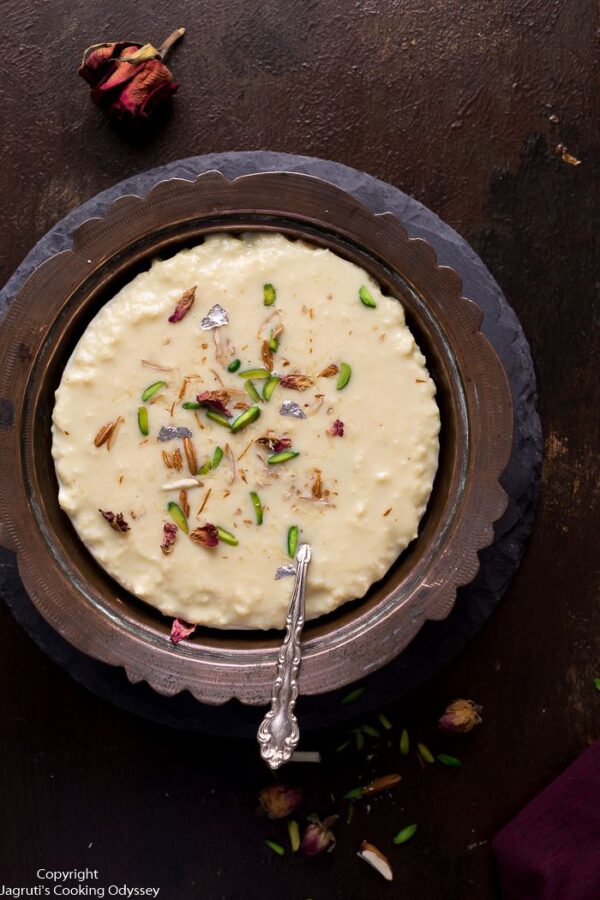 Rasmalai with Rabdi - 3 pcs - 0 white sugar , No milk powder or thicking substance